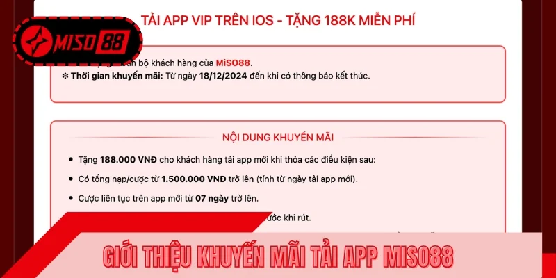 Sơ lược về khuyến mãi tải app MISO88